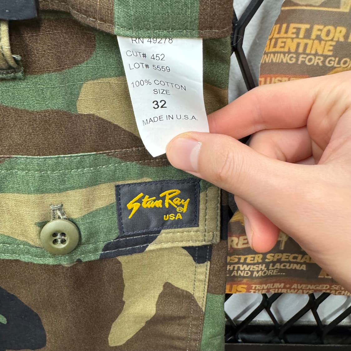 USA VINTAGE 밀리터리 카모플라쥬 퍼티그 하프 팬츠 상품이미지8