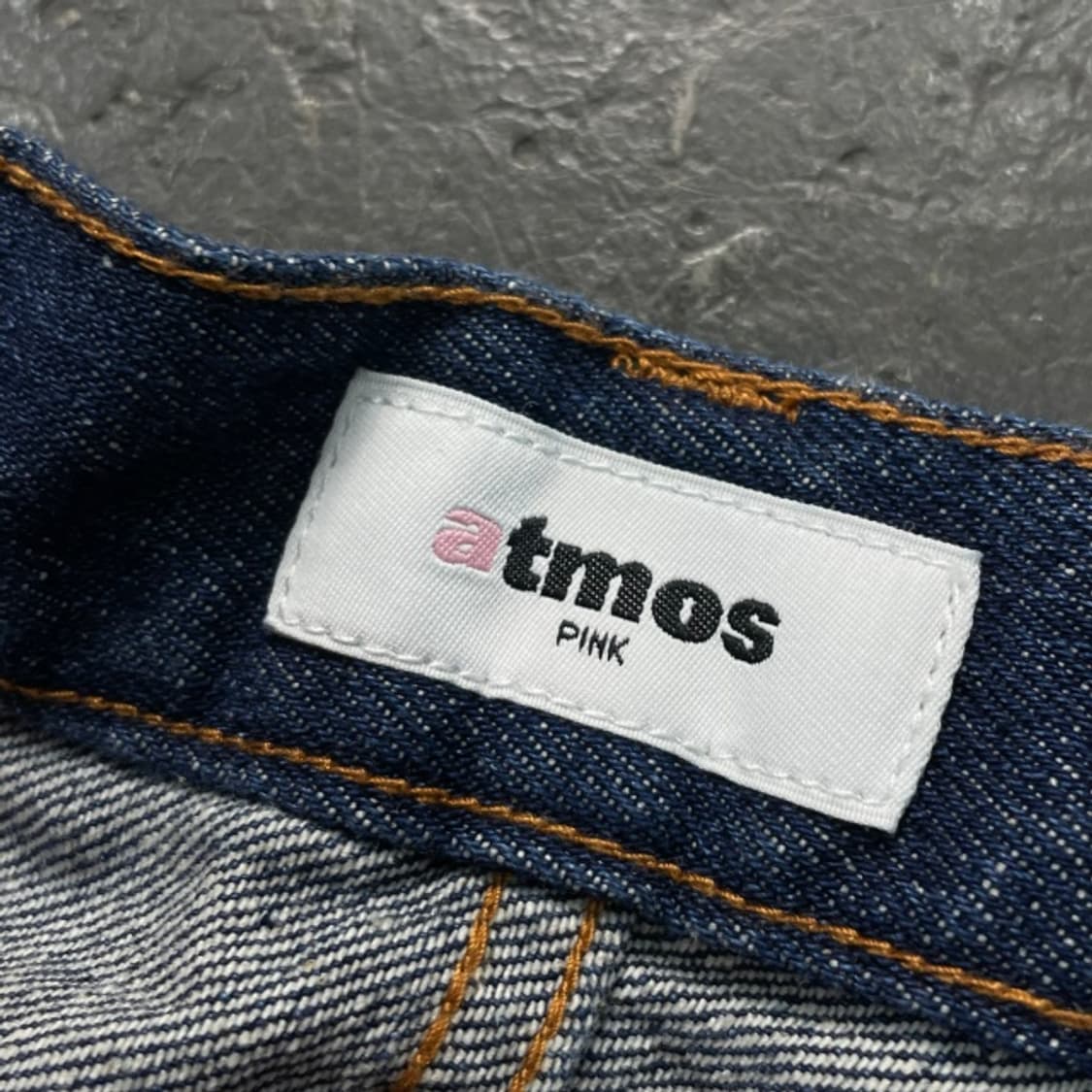 M 일본 편집샵 아트모스 핑크 데님 팬츠 상품이미지3