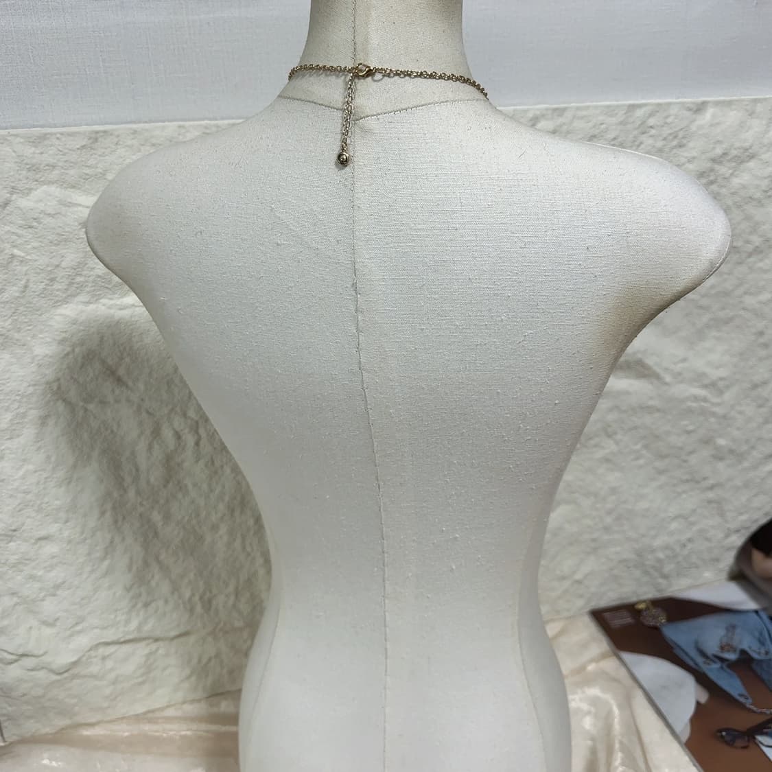 빈티지 Cato1946 레오바드 우드 메탈 오리엔탈 목걸이 상품이미지3