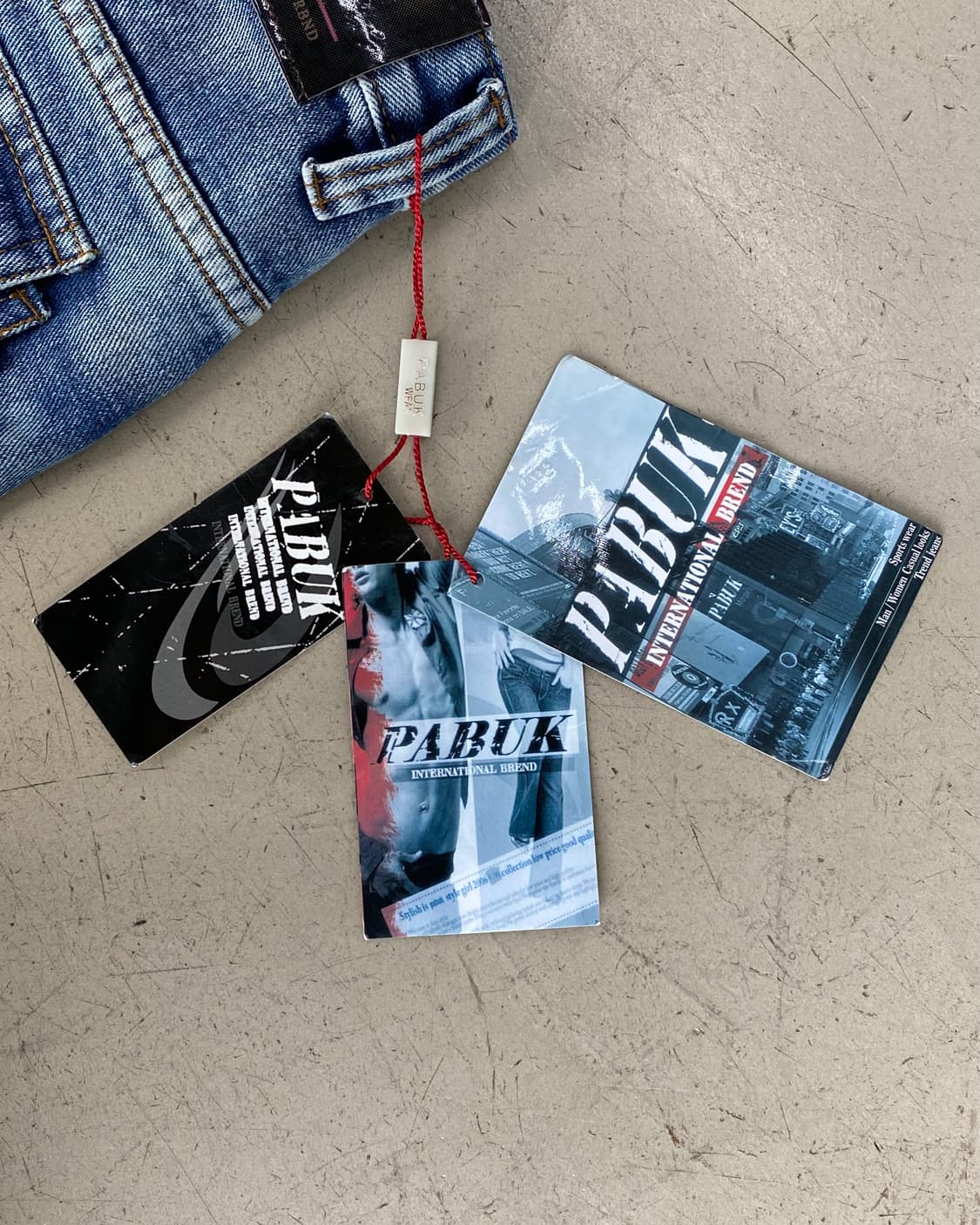 파북 Y2K 엔지니어드 워싱 데님 팬츠 상품이미지7