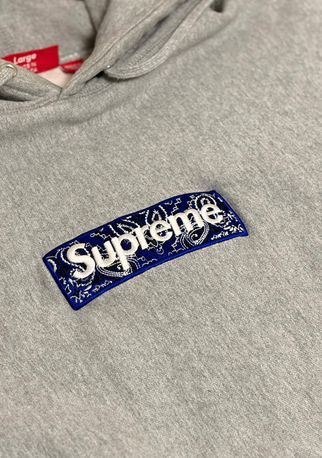슈프림 반다나 박스로고 후드티 L 상품이미지4
