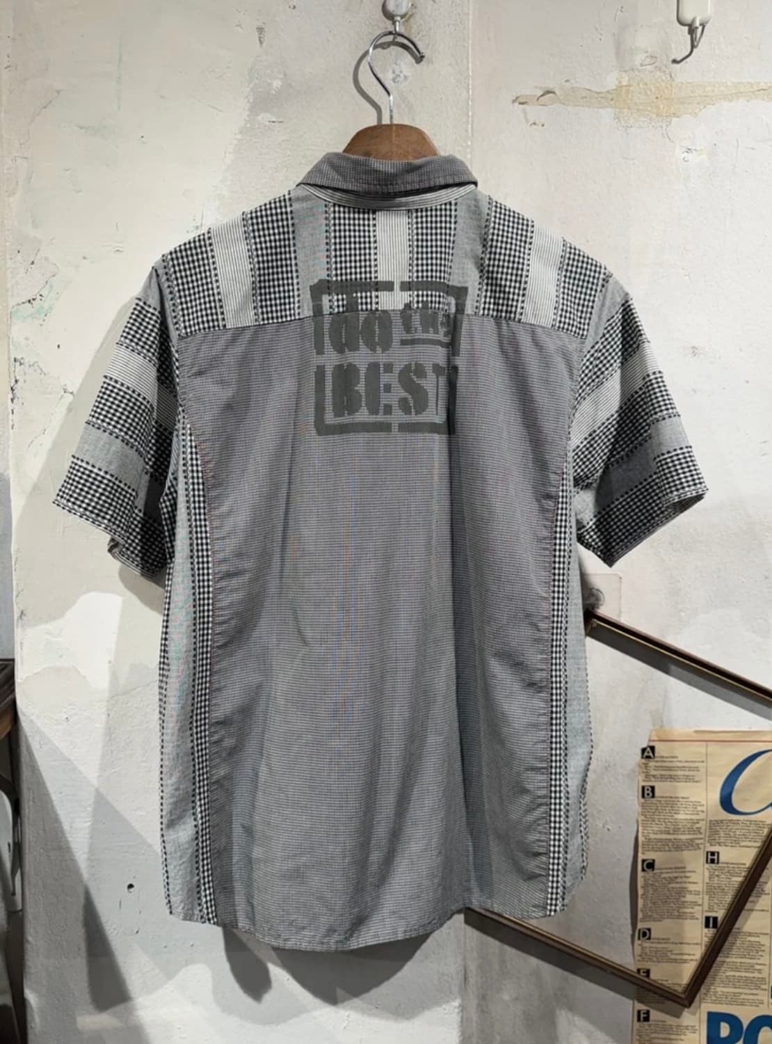 [2002]Cac'est ca gray checked shirt 상품이미지2