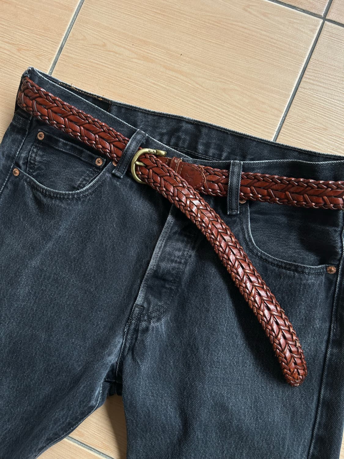 빈티지 CK 위빙벨트 상품이미지1