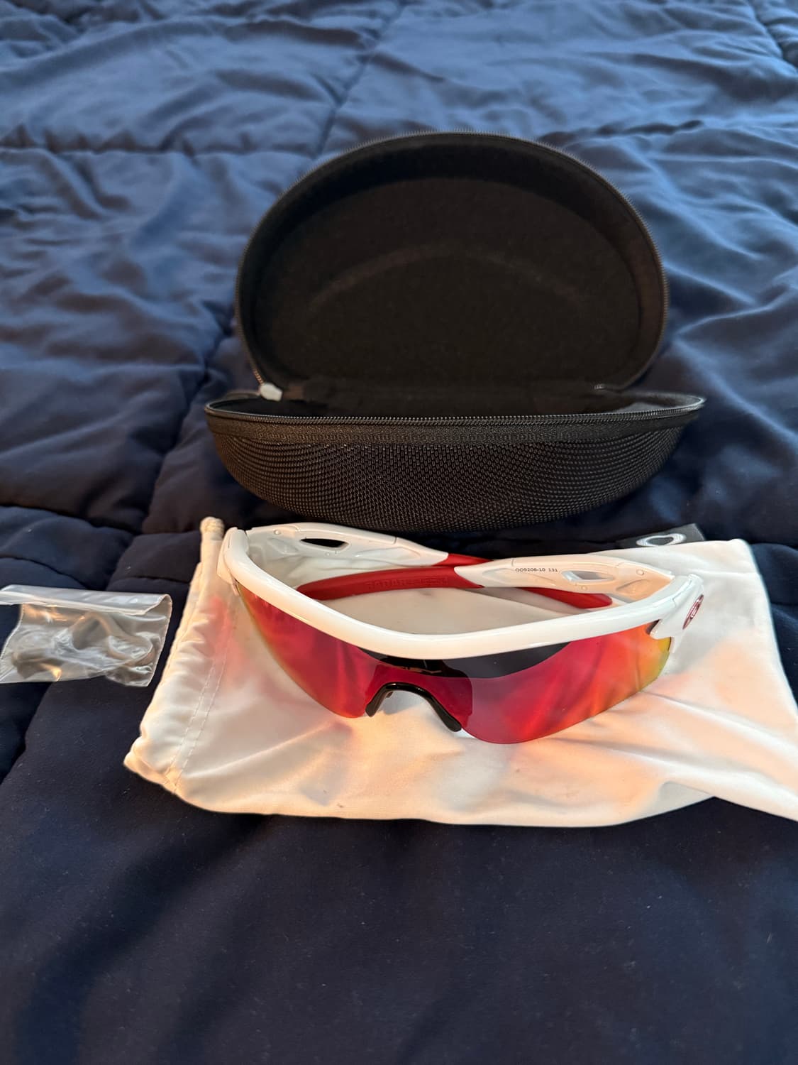 오클리 레이다락 화이트 레드 상품이미지1