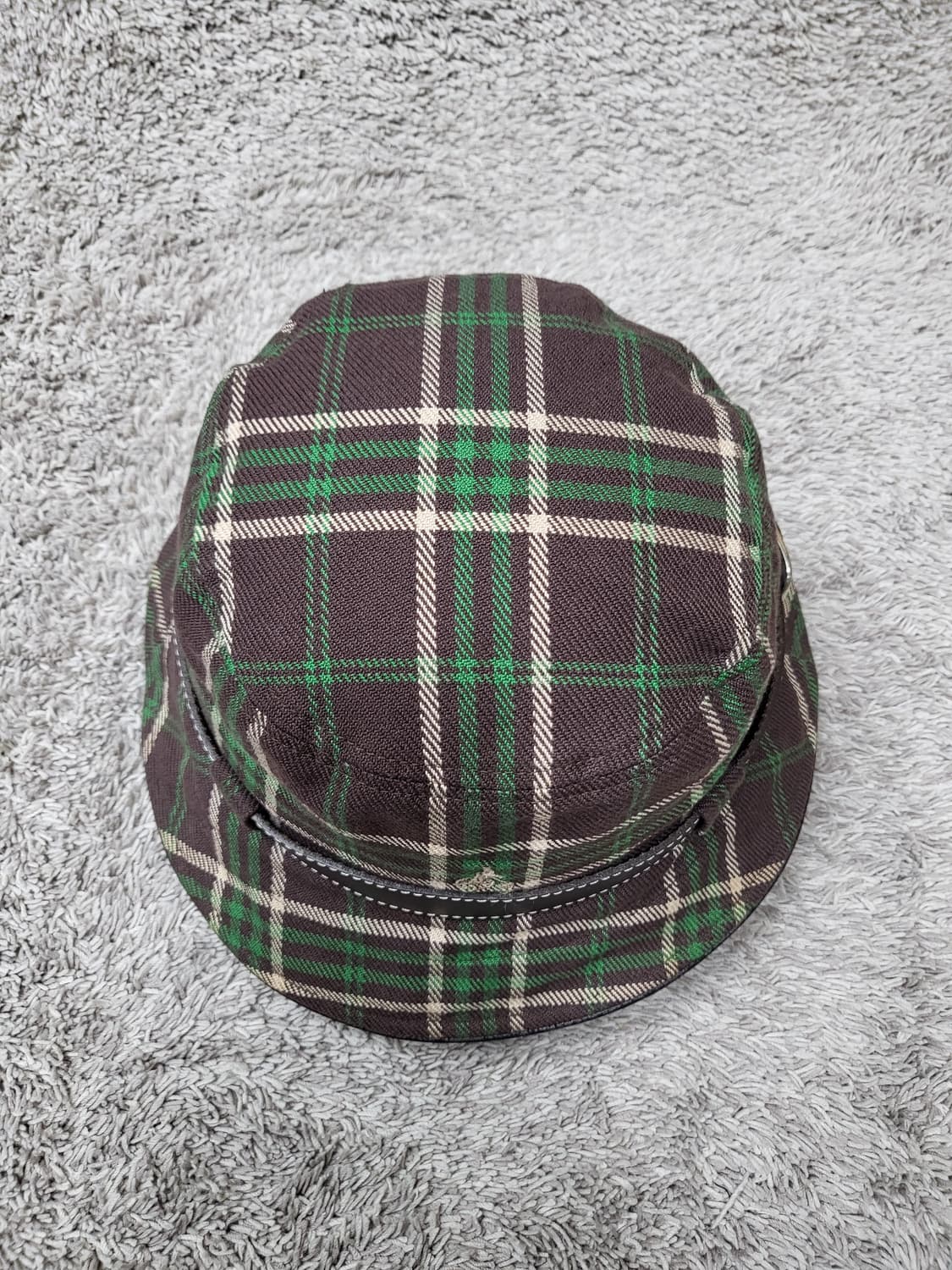 빈폴 체크 버킷햇 브라운 57 새제품급 상품이미지5