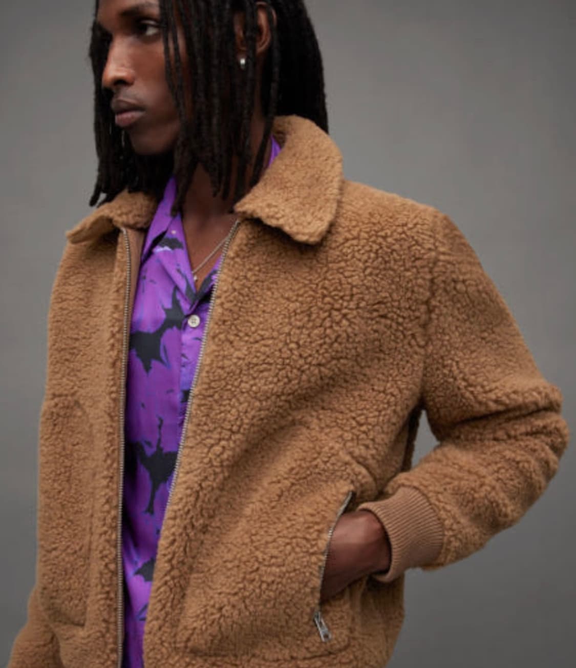 올세인츠 버즈 보머(봄버) 후리스(플리스) 자켓 100사이즈 상품이미지10