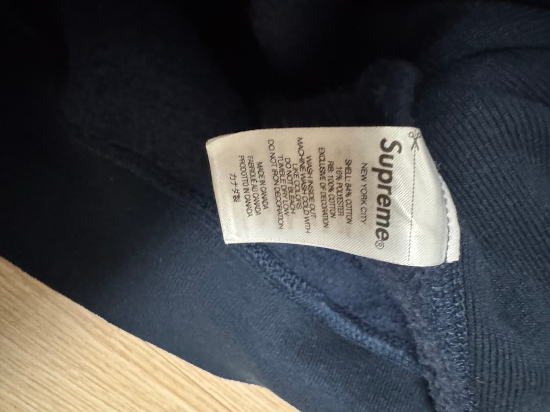 슈프림 박스로고 후드 24fw 네이비 M 상품이미지5