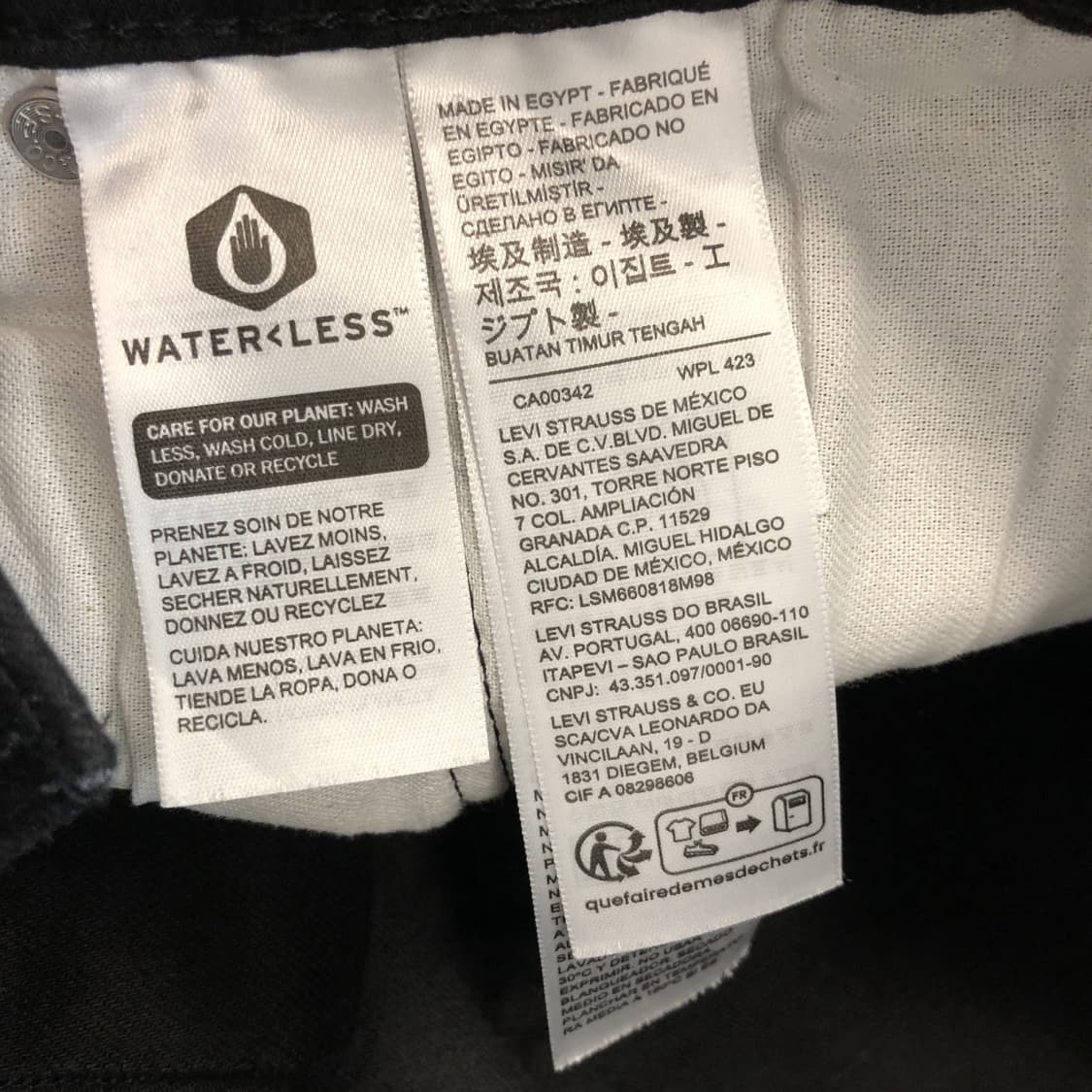 리바이스 541 블랭크탭 블랙진 34 인치  상품이미지5