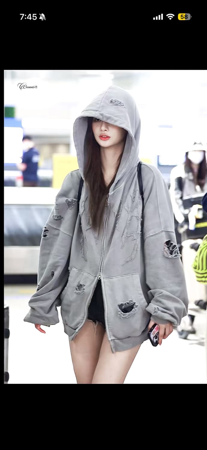 낫포너드 Destroyed N4ND Thunder Logo Pigment 상품이미지1