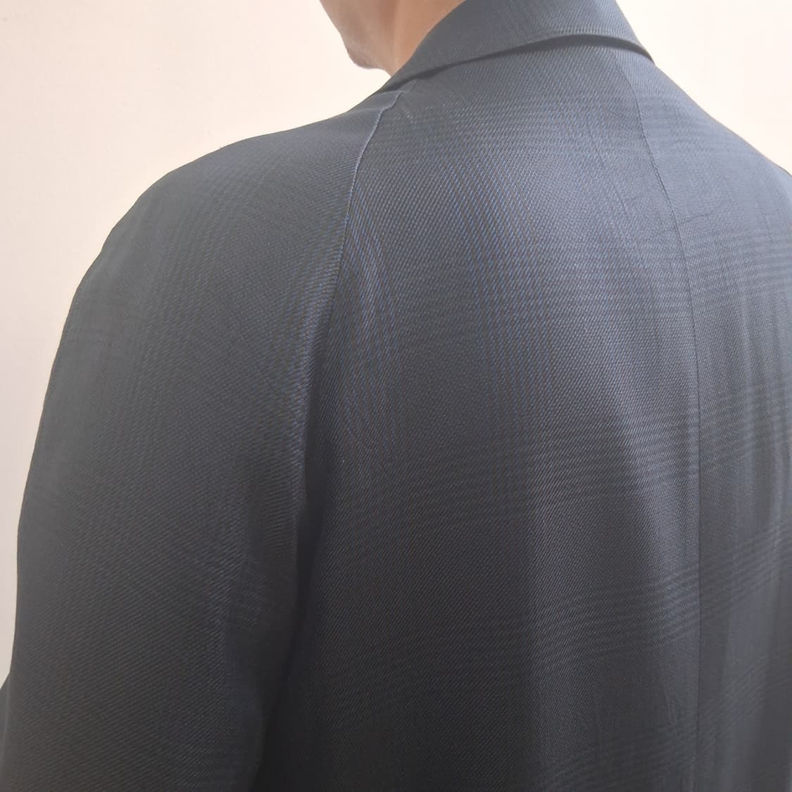랑방 파리 일본정품 실크100% 울 라이너 탈부착 코트 상품이미지4