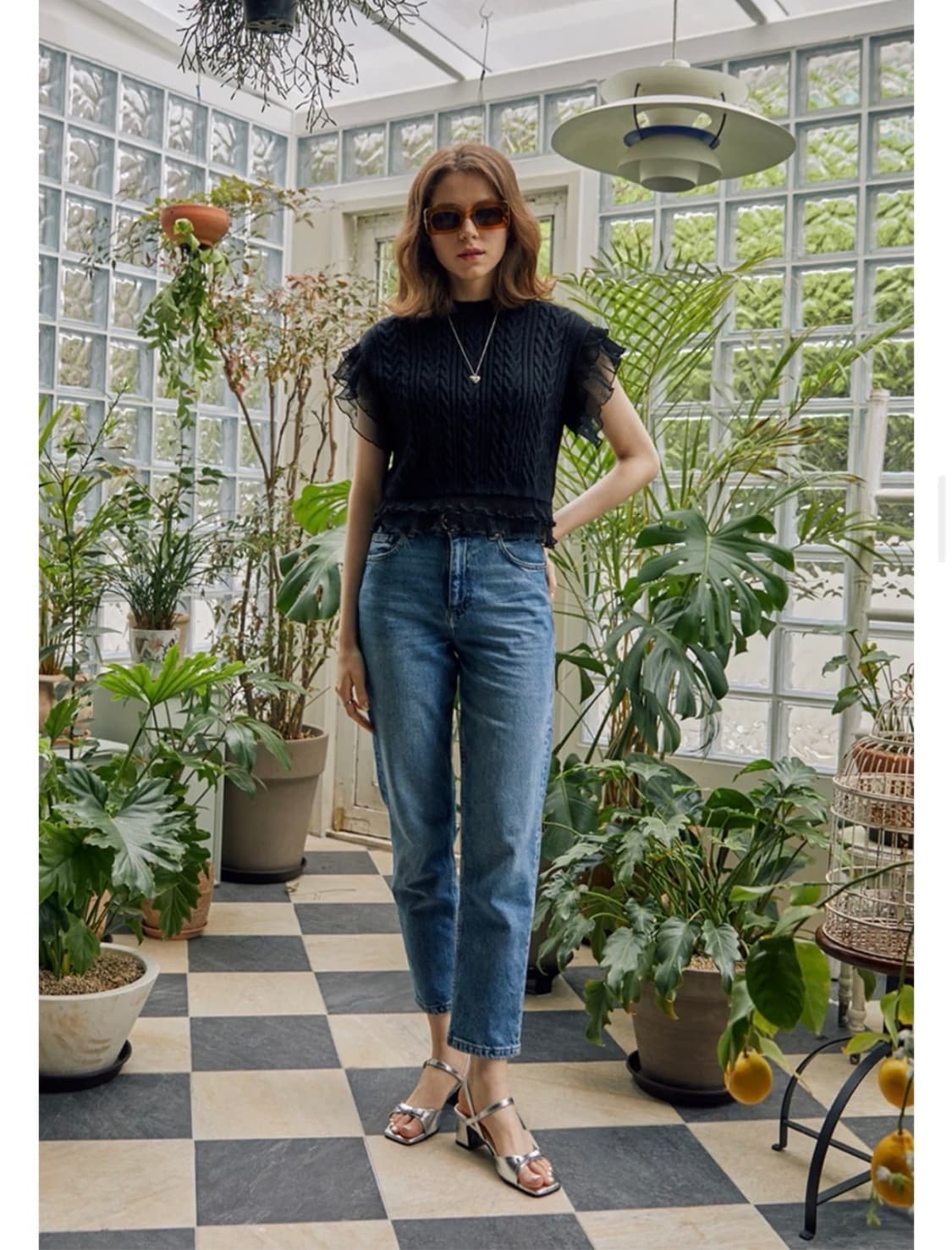 에델 리본 스트랩 샌들 실버 230사이즈 새상품 상품이미지4