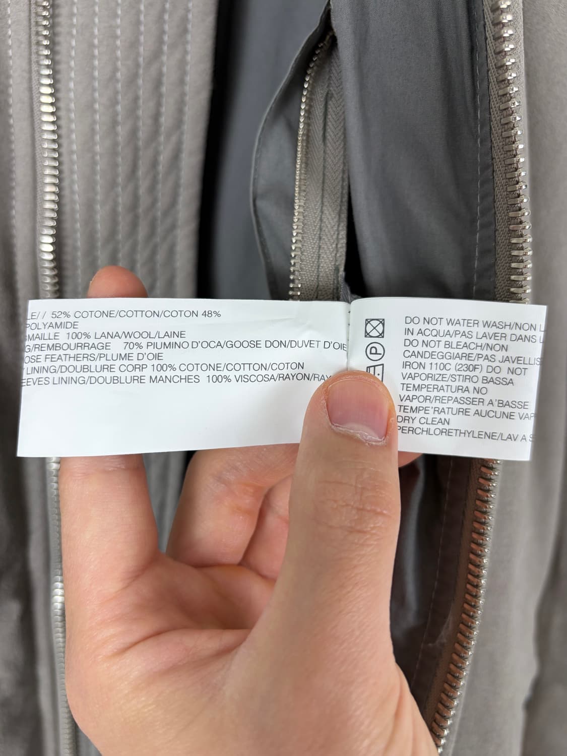 a180) 릭오웬스(Rick Owens) 구스다운 봄버 자켓 상품이미지7