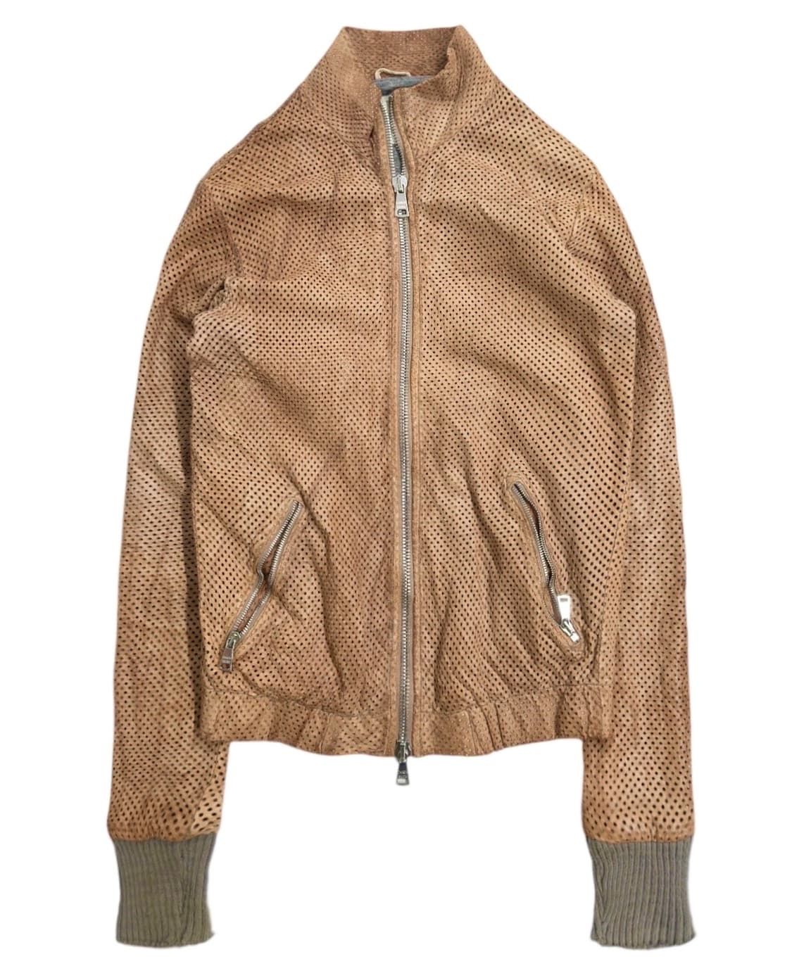 조르지오 브라토 워시드 펀칭 램 레더 자켓 상품이미지7