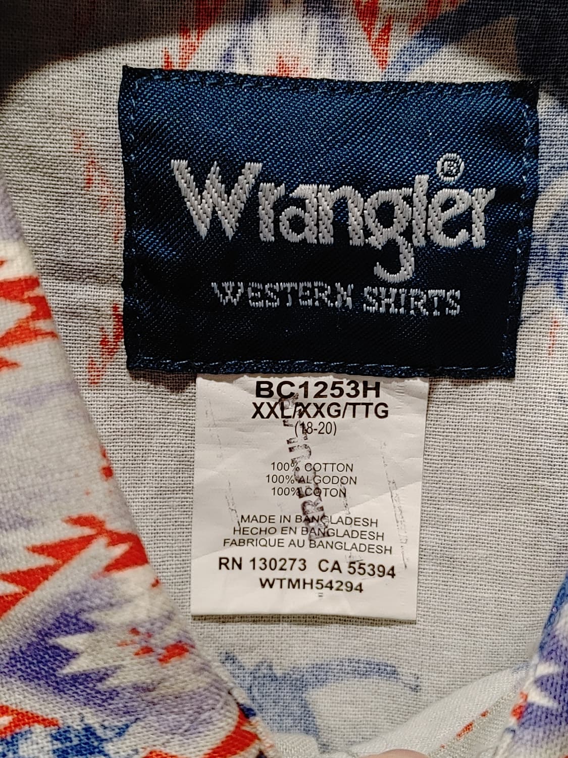 무배) 랭글러 홀스 프린팅 웨스턴 셔츠 - 2XL 상품이미지3