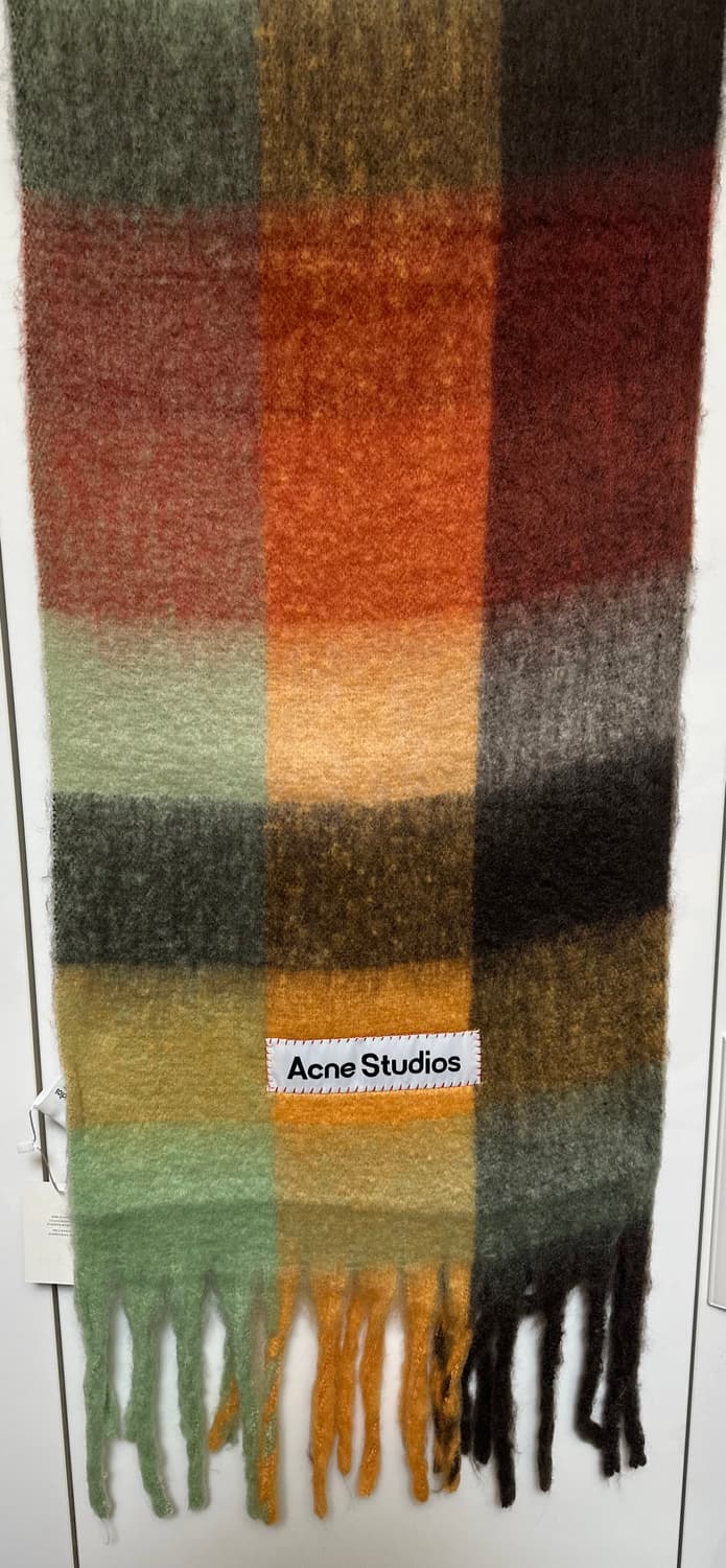 아크네 스튜디오 모헤어울체크 머플러 남여공용 상품이미지5