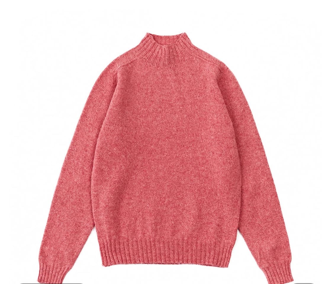 드레익스 로즈버드 브러시드 셔틀랜드 모크넥 니트 XL 새상품 상품이미지1