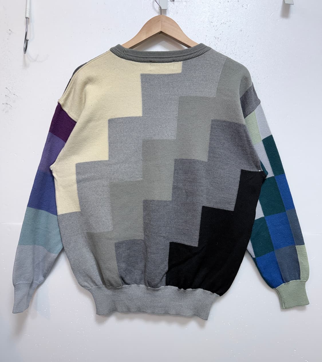 KENZO 90s 골프 멀티컬러 패턴 니트 L 상품이미지3