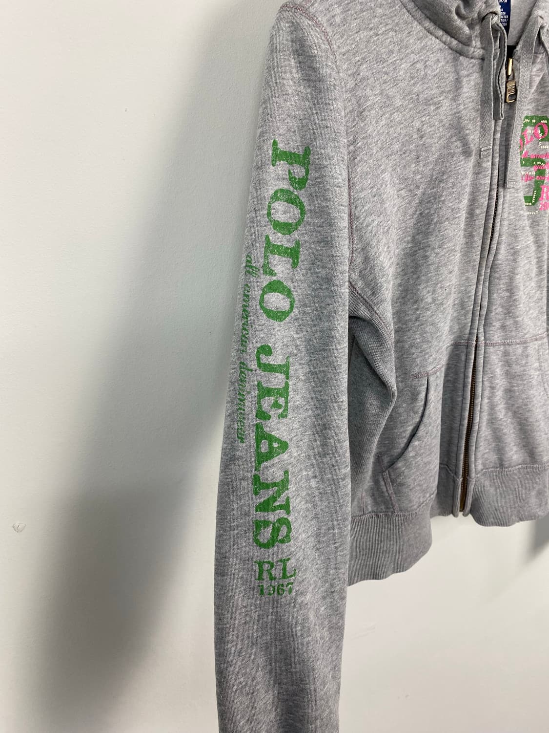 폴로 진스 컴퍼니 사이드로고 후드집업 M <457> 상품이미지3