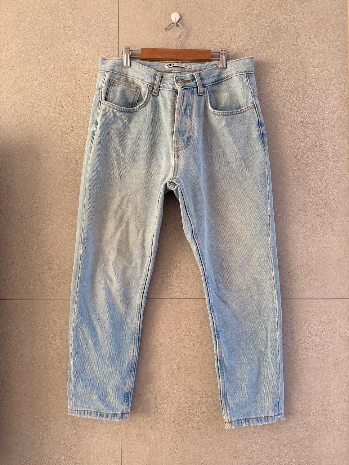 남자 자라 청바지 워싱 아이스 버튼 단고 상품이미지1