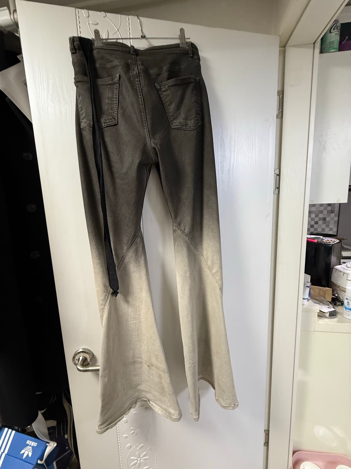 릭오웬스 그라데이션 바이어스 부츠컷 상품이미지2