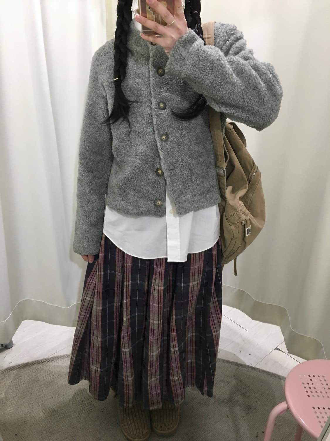 kyoto check skirt 상품이미지4