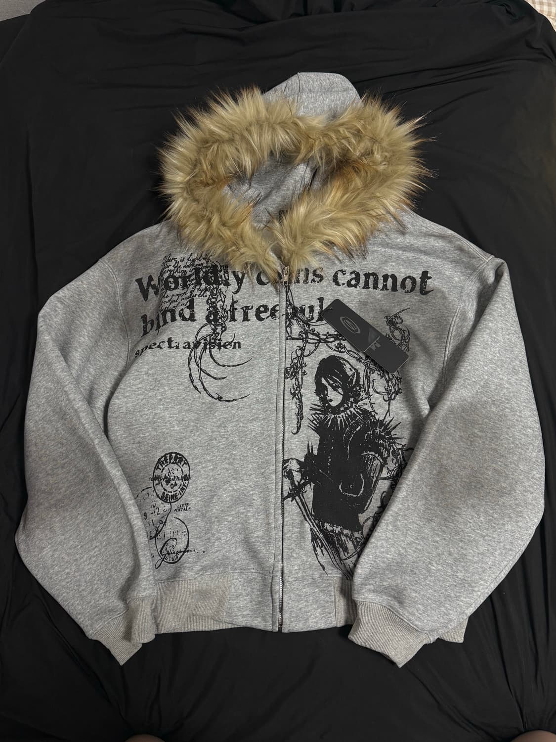 Y2k fur hoodie 상품이미지1