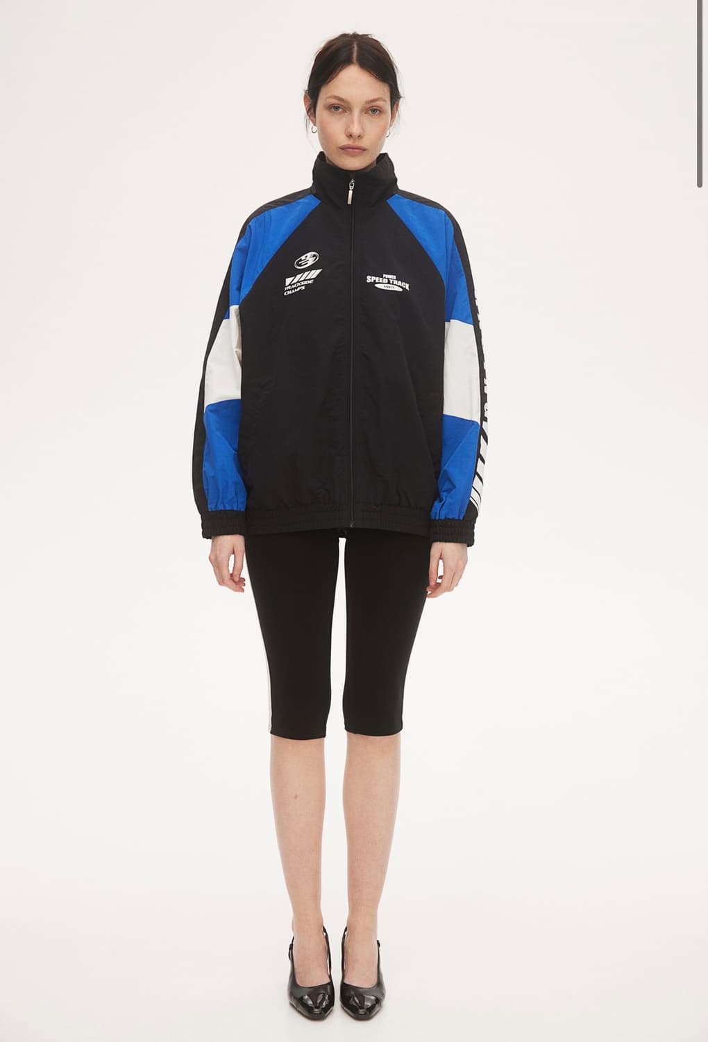 OVERSIZED PRINTED WINDBREAKER 레이싱 바람막이 상품이미지3