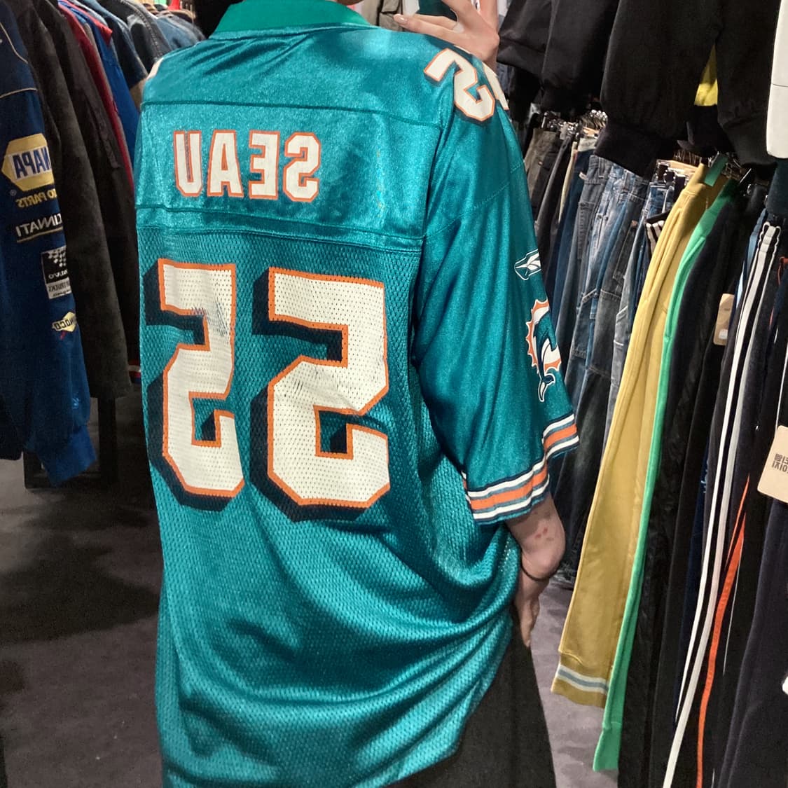 [IM] NFL 돌핀스 주니어 시아우 NO.55 아쿠아그린 반팔 져지 상품이미지5