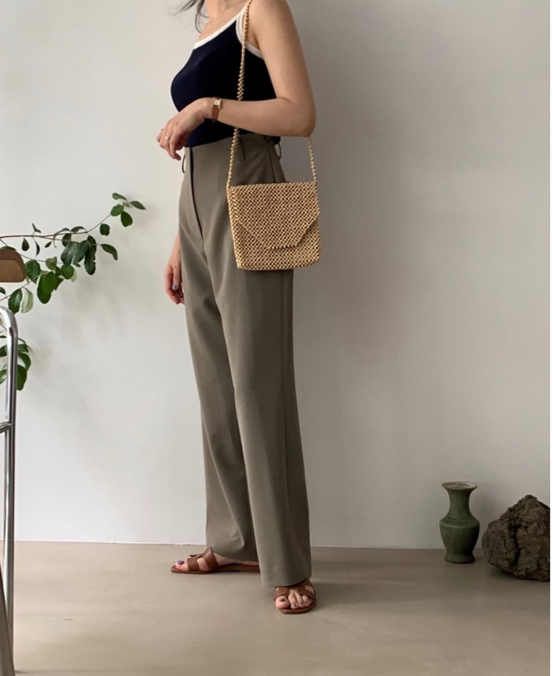 쎄모먼 influence 와이드 팬츠  상품이미지1