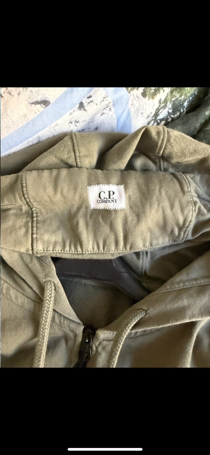 급처 정품 CP컴퍼니 라이트웨이트 후드집업 카키 (XL) (100) 상품이미지3