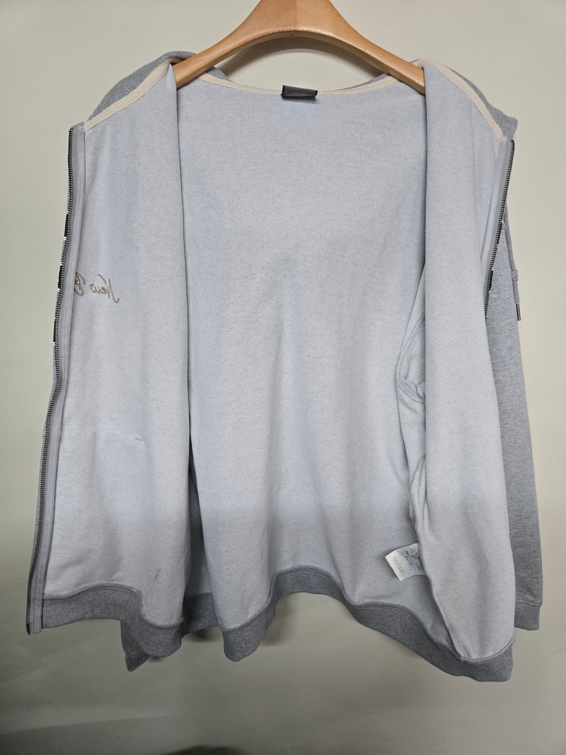 뉴발란스 USA  후드집업 회색XL  상품이미지3