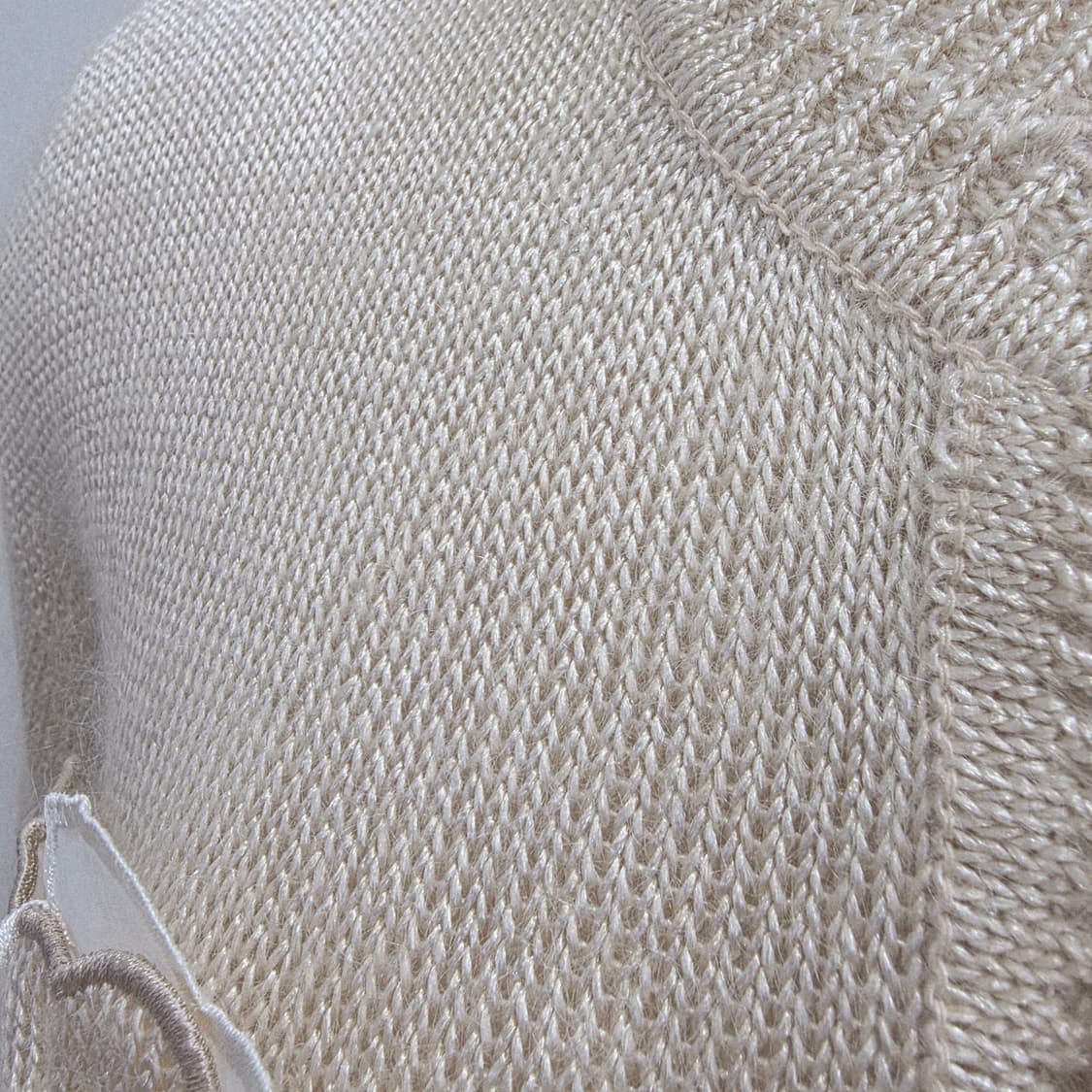 모헤어 울 베이지 플라워 니트 가디건 상품이미지9