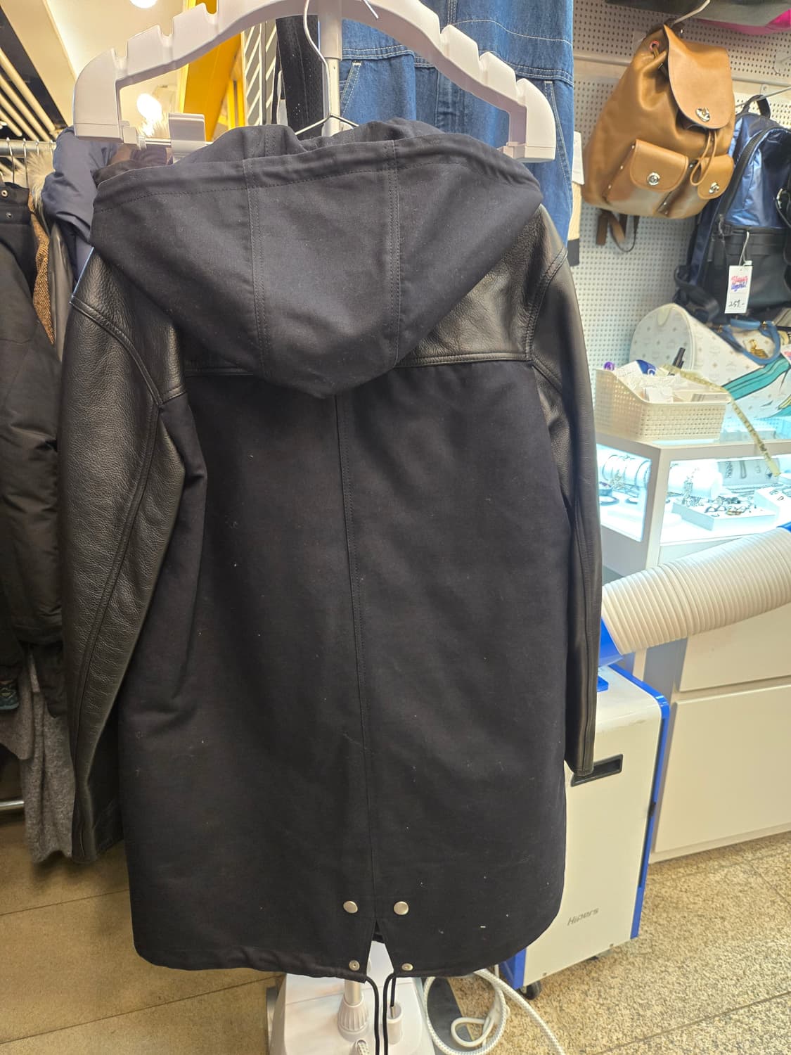 [쿨거환영]디젤  '간지 폭발' 투웨이 후드 레더 자켓 - 힙스터 종 상품이미지2