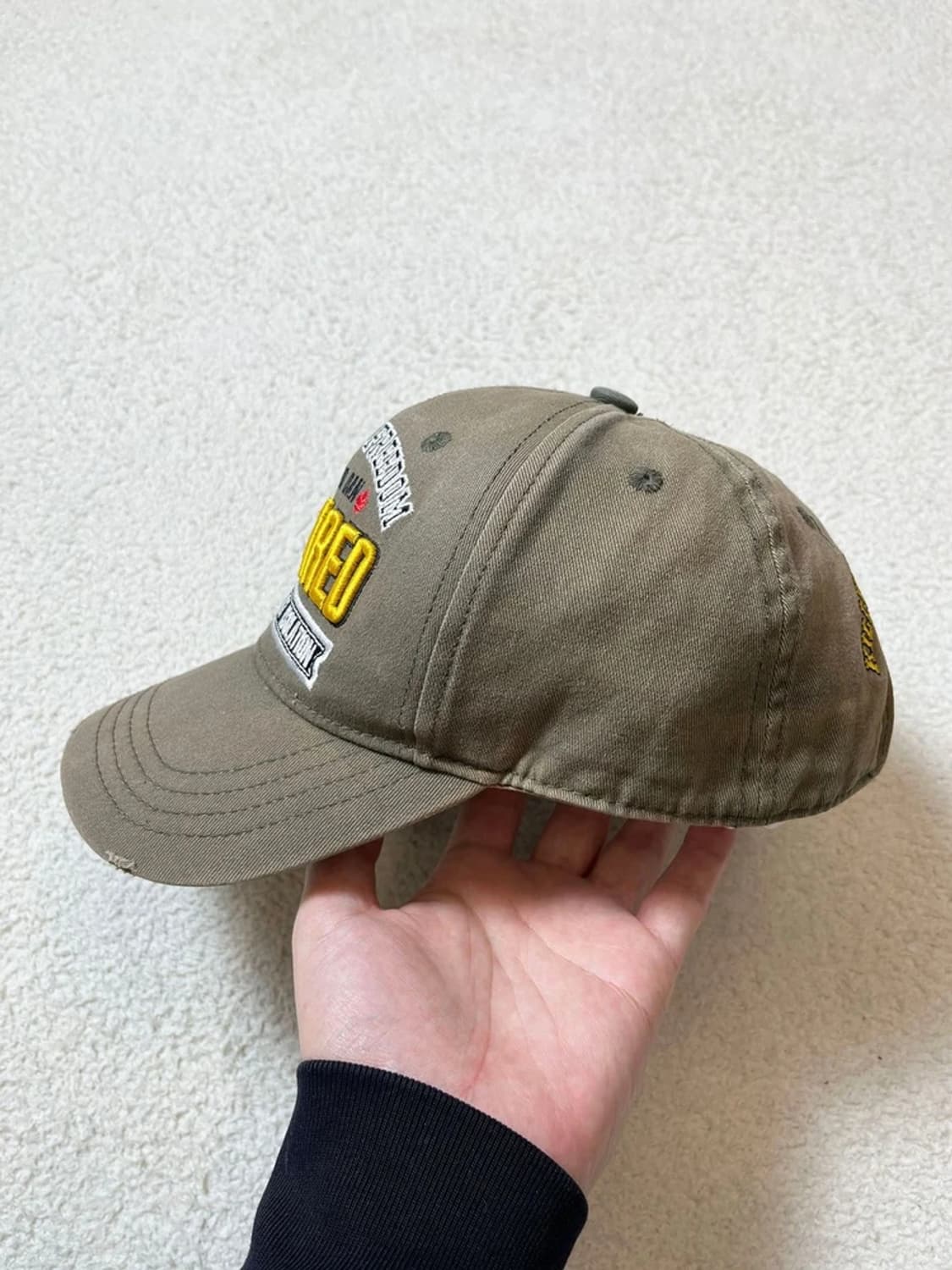 디스퀘어드2 14FW 리벨리온 로고 볼캡 A1752 상품이미지4