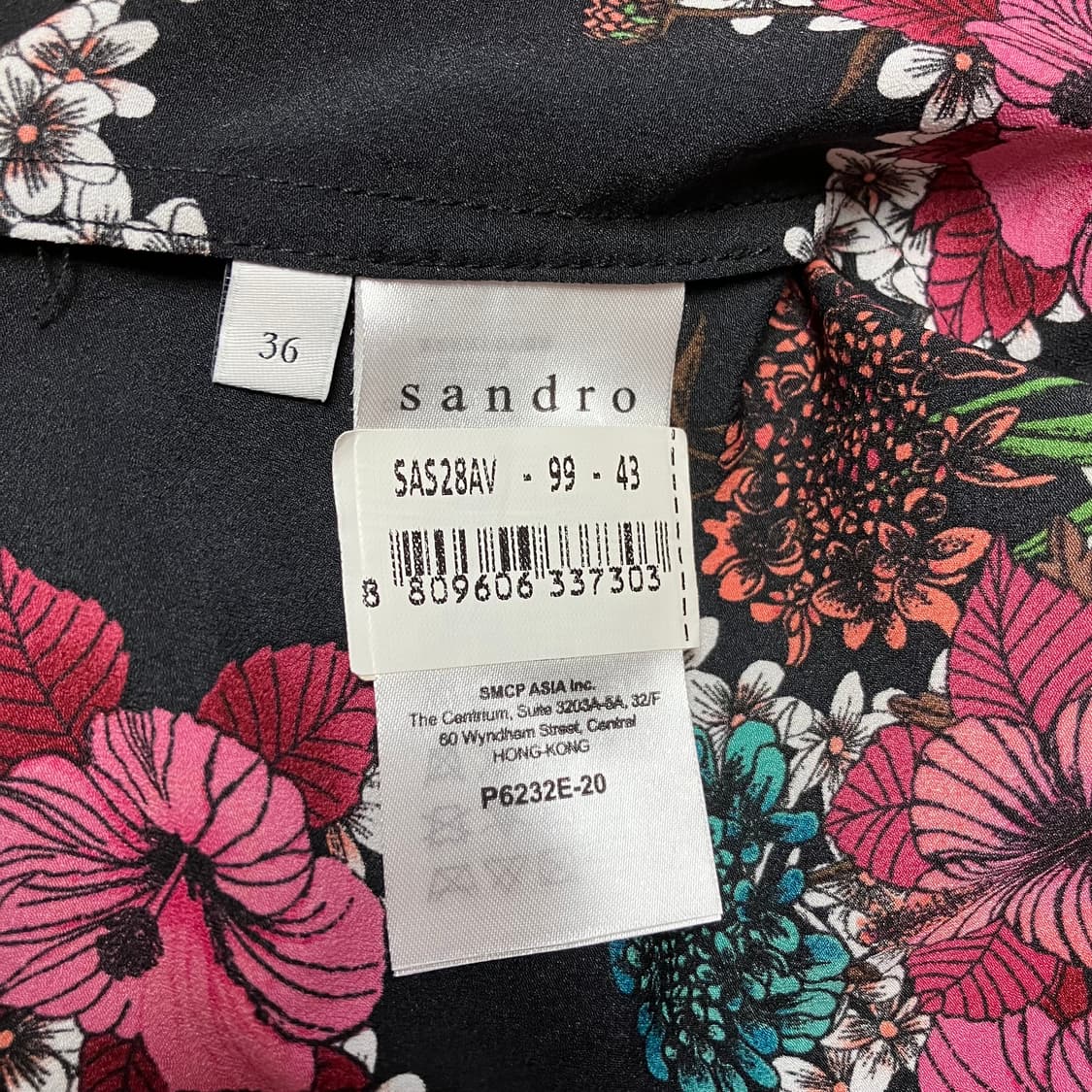 20SS 산드로 플라워 프린팅 점프슈트 상품이미지5