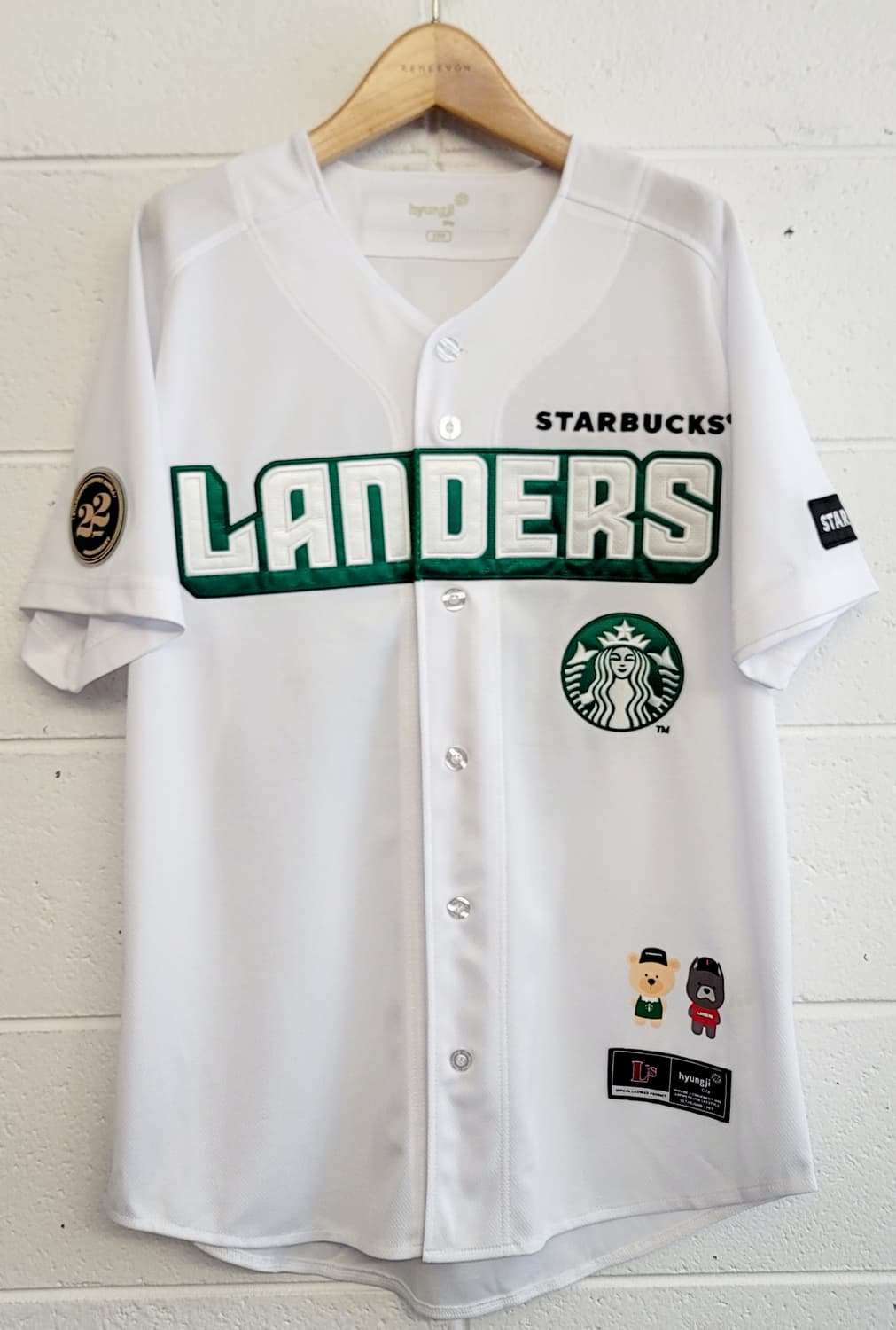 [100.L]SSG랜더스 X 스타벅스 22주년 기념 콜라보 져지(유니폼) 상품이미지1