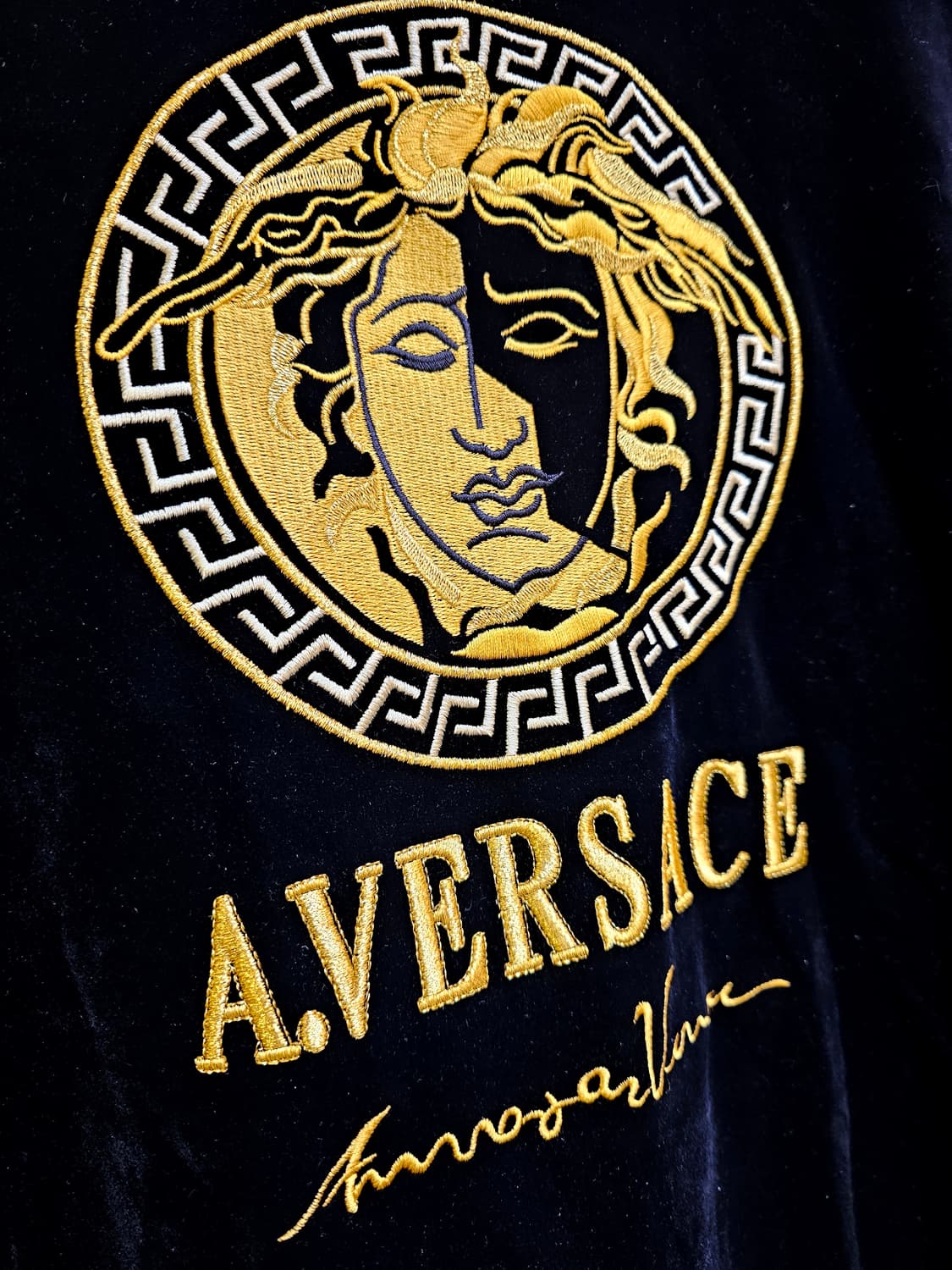 A.Versace 90's 골드 메두사 블랙 벨벳 집업 상품이미지9