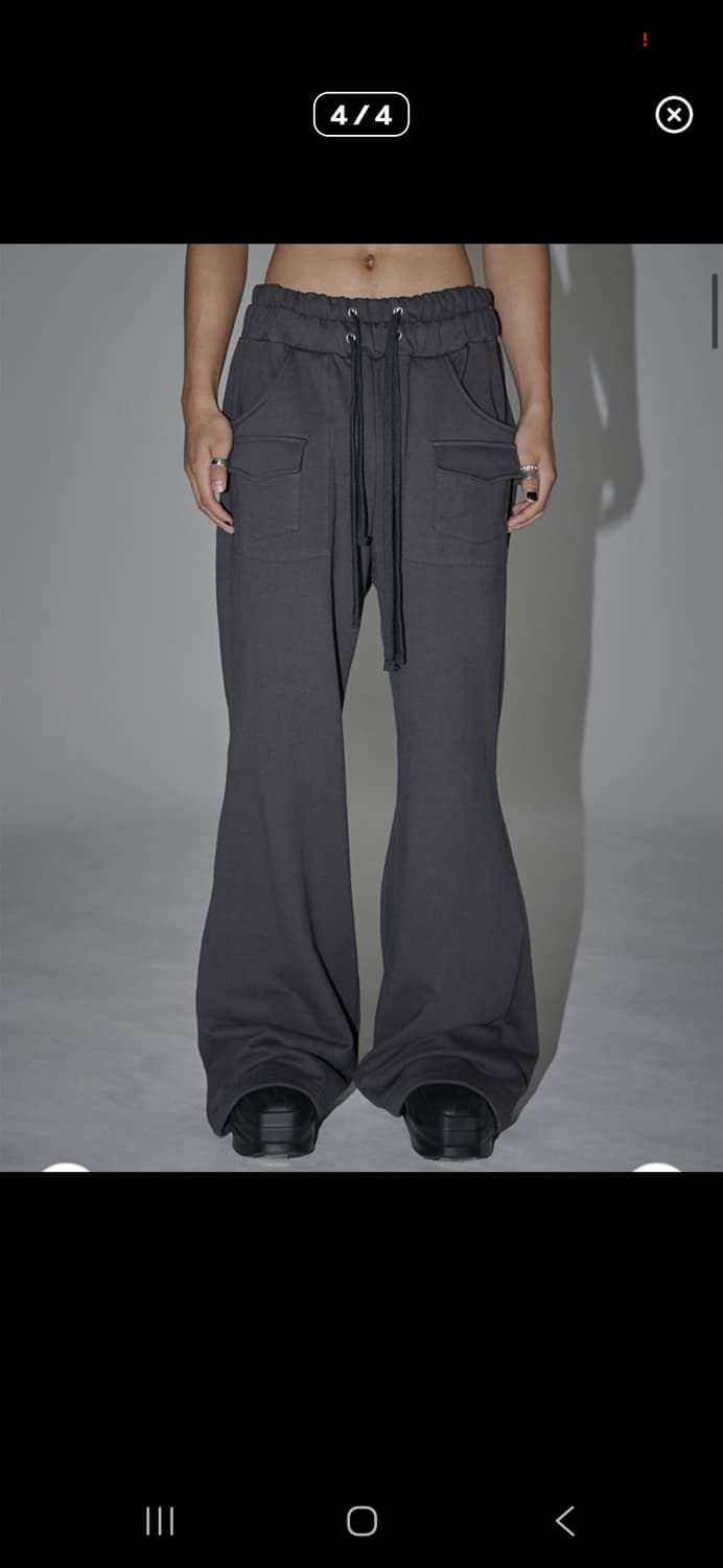 선데이오프클럽 스웻 플레어 부츠컷 팬츠 m사이즈 상품이미지1