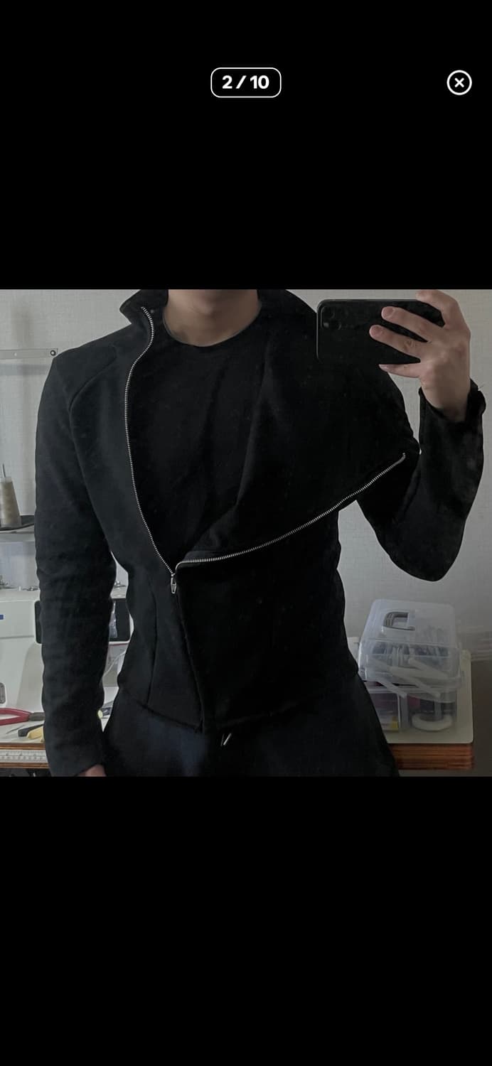 bias zipper sweat jacket (m size) 상품이미지2