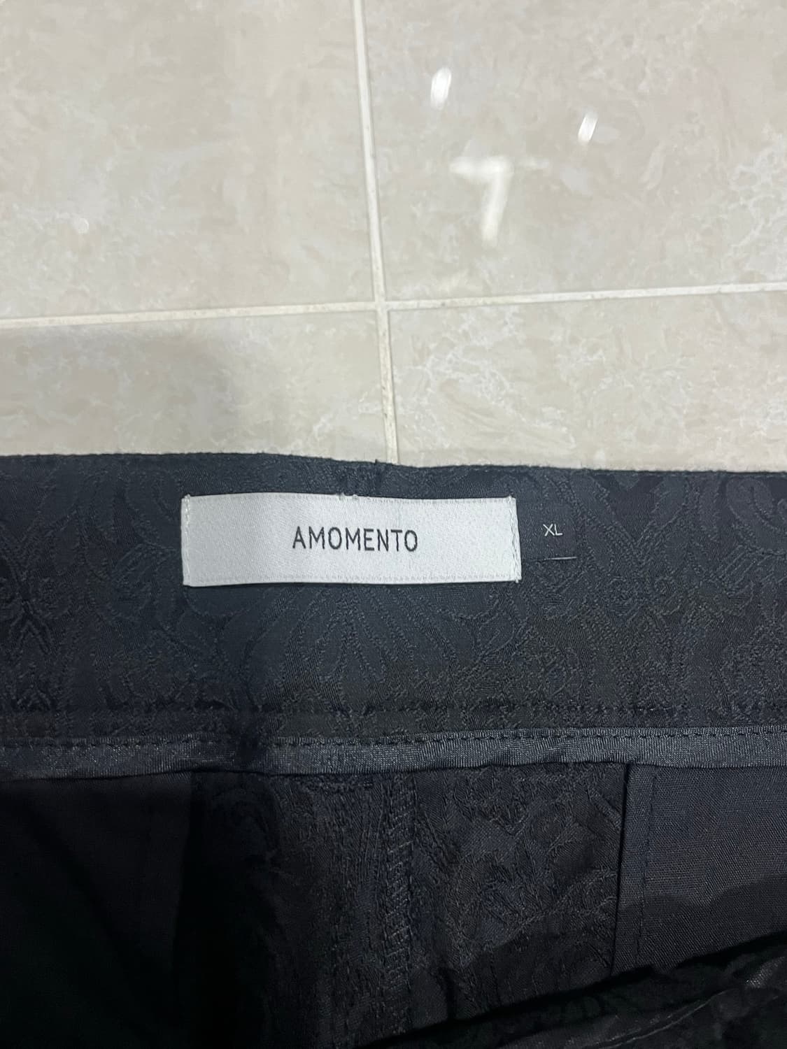 아모멘토 자카드 플레어 데님팬츠 상품이미지5