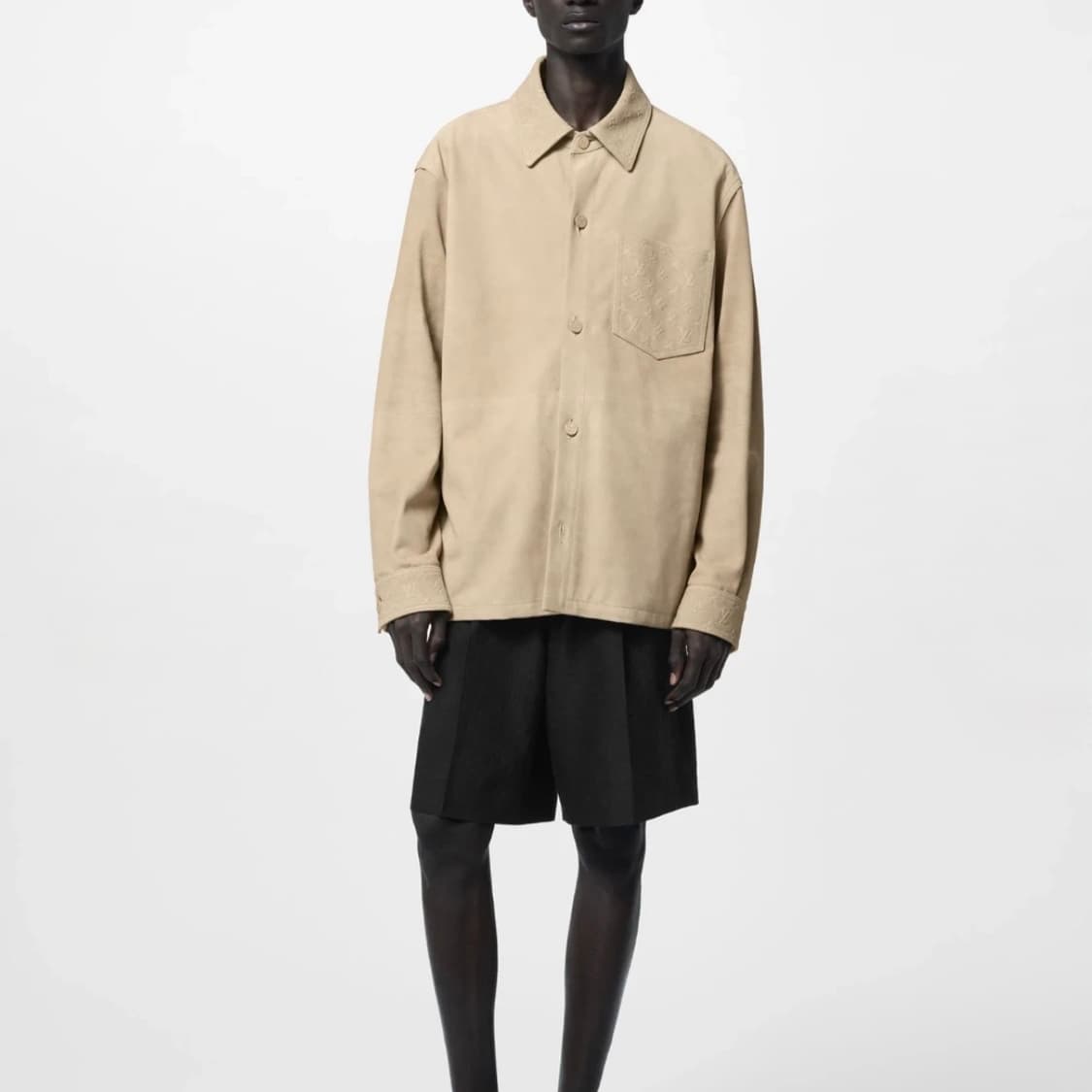 [새상품/56] 루이비통 모노그램 스웨이드 셔츠 자켓 베이지 상품이미지7