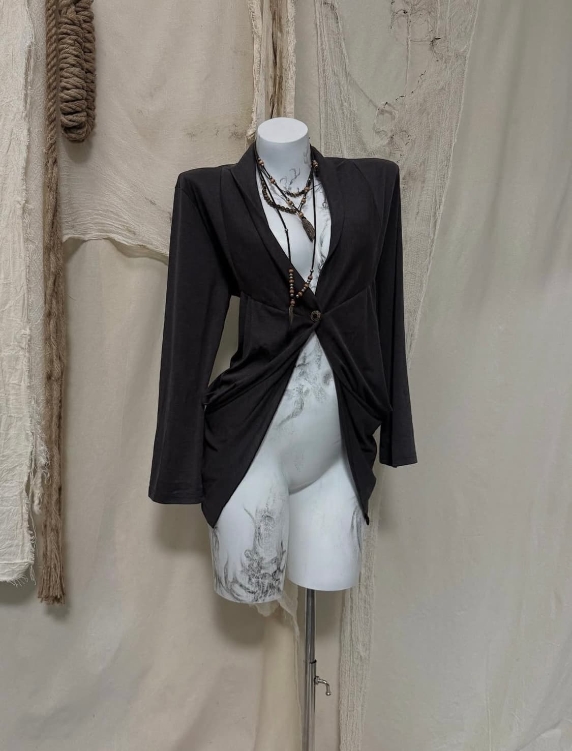 Layered Detail Cardigan 상품이미지2