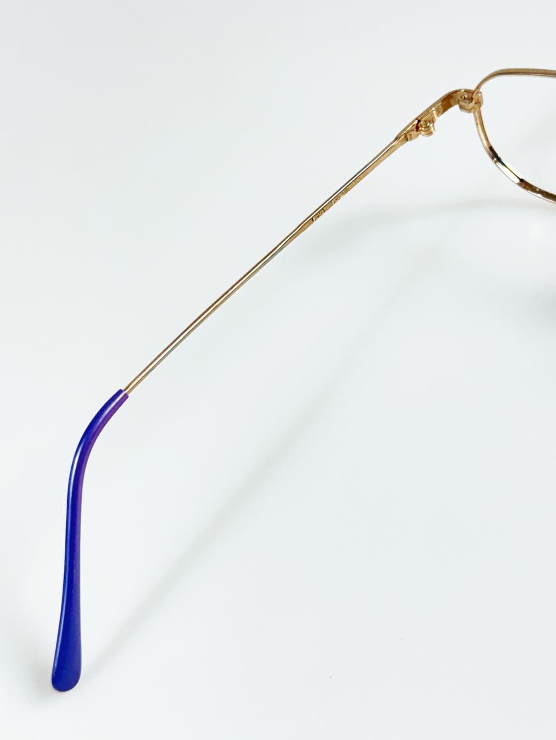 90s JENOBIA 골드 메탈 슬림 스퀘어 빈티지 안경 상품이미지7