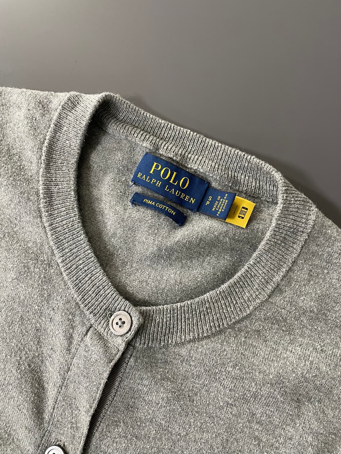 [S] 폴로 랄프로렌 피마코튼 가디건 QR인증 상품이미지3