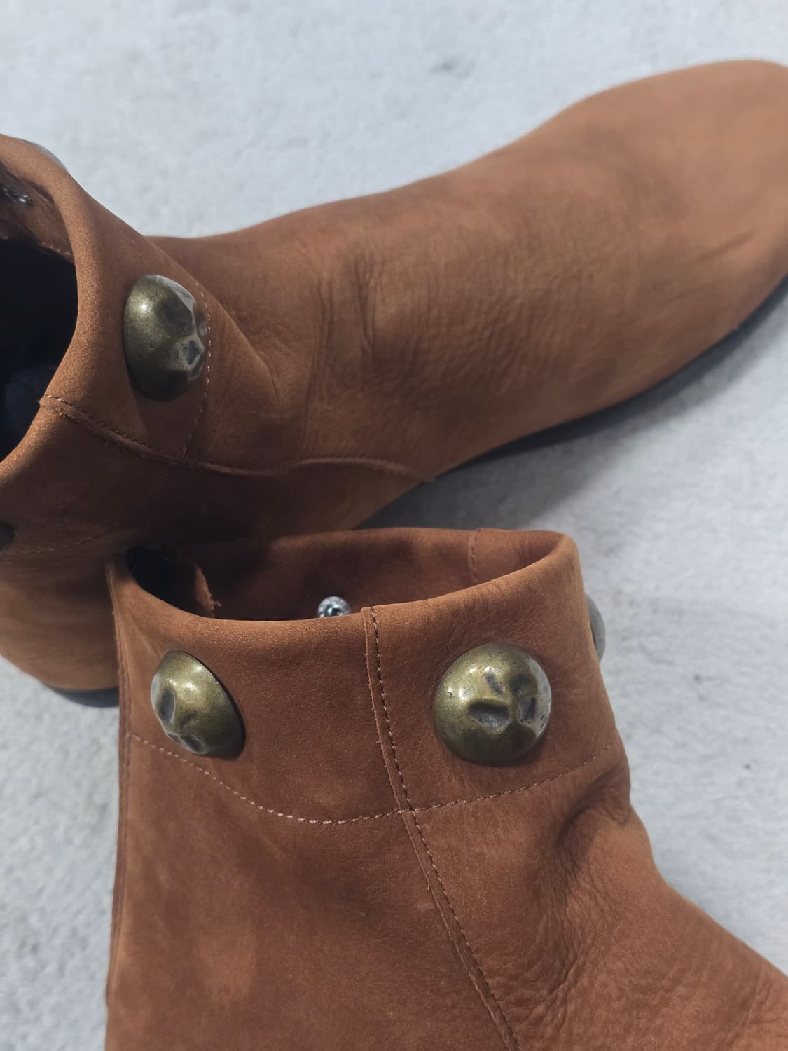 아르케 레더 스웨이드 앵클 부츠 37 상품이미지2