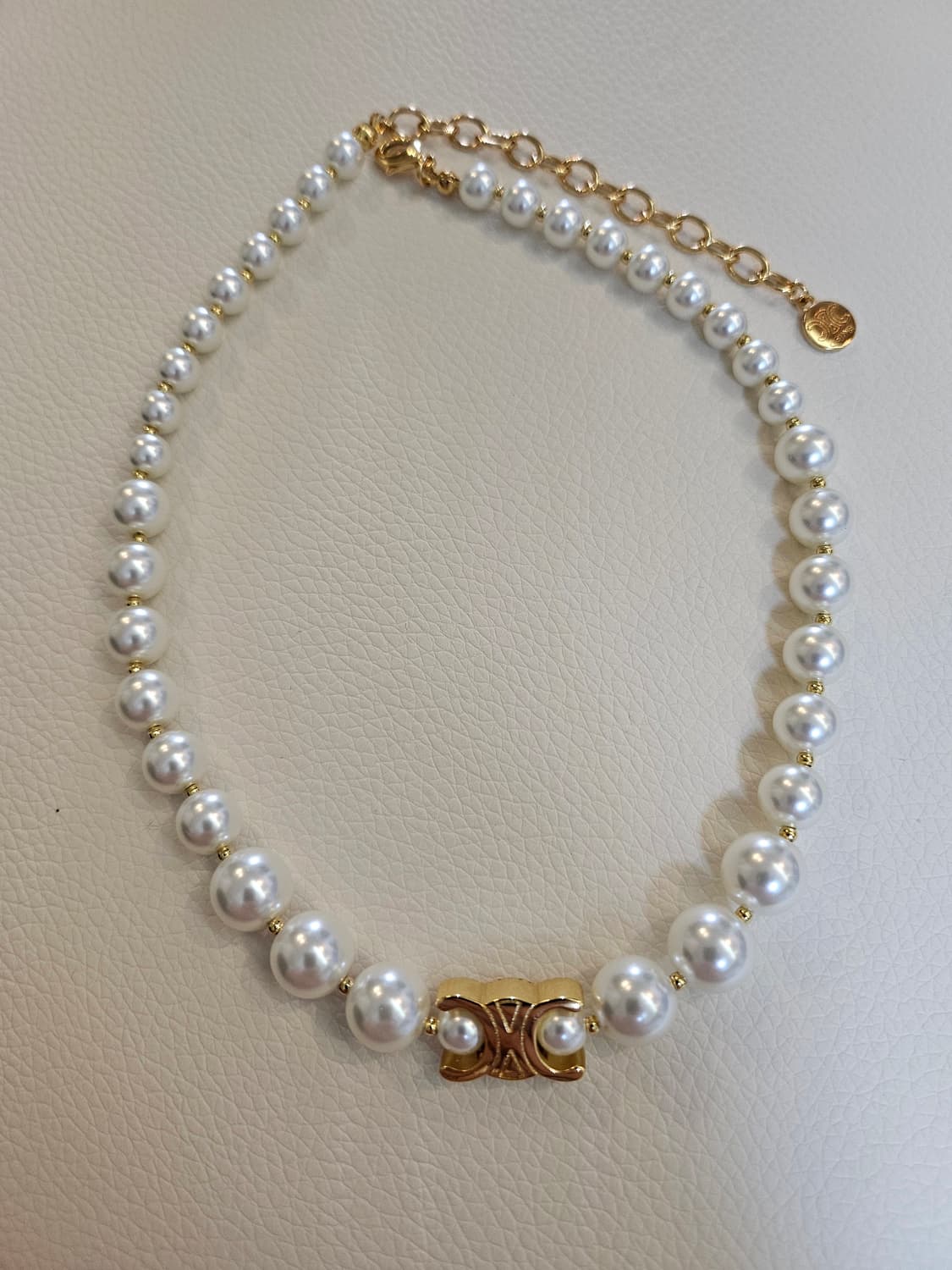 셀린느 양면 트리옹프 스왈진주 초커 목걸이 업사이클링 상품이미지8