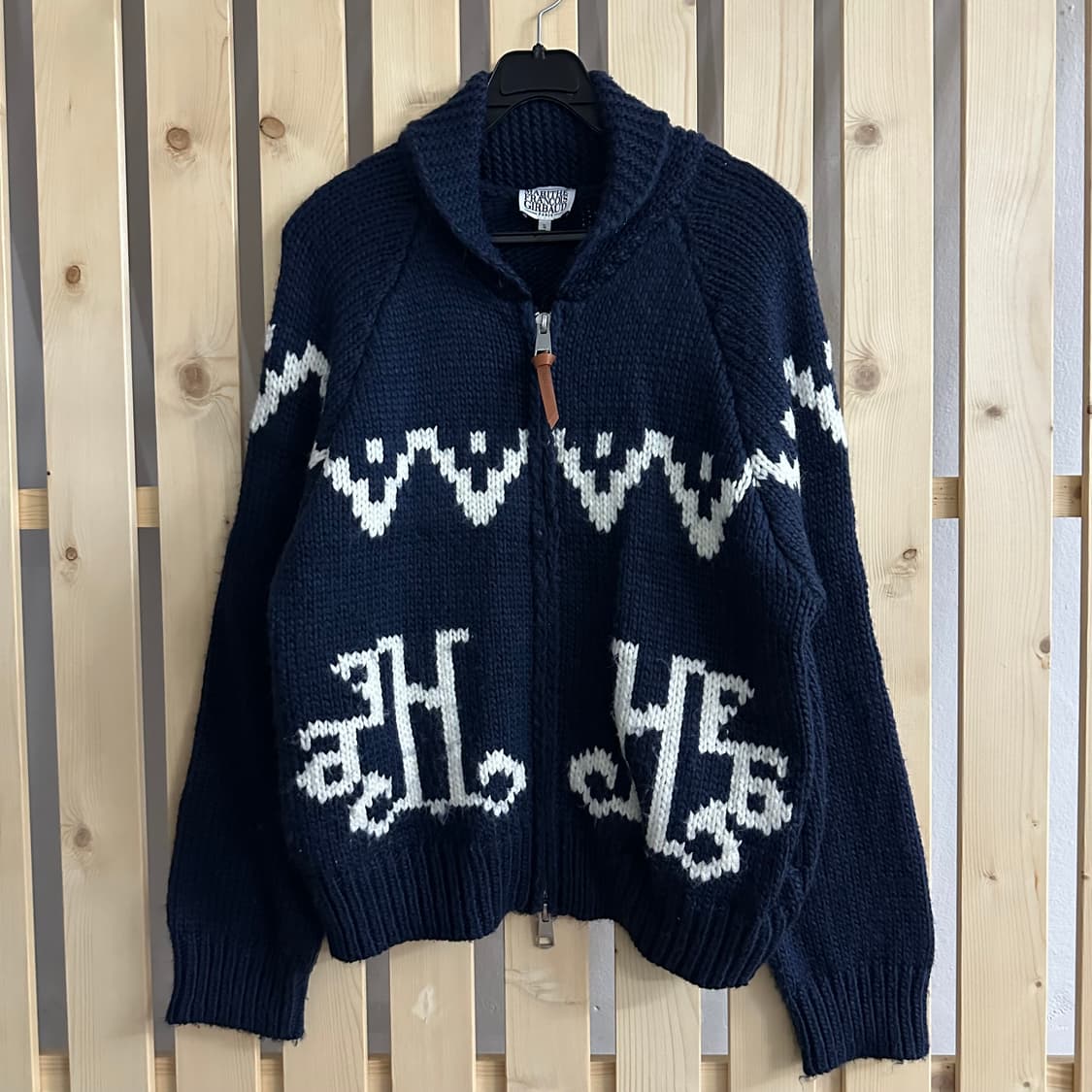 (M) 마리떼 프랑소와 저버 네이비 코위찬 니트 집업 상품이미지1