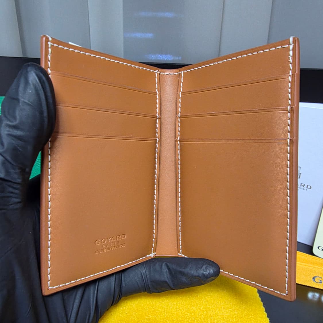 {클로젯}[사진 풀구성]고야드 생피에르 카드지갑 블랙&탄 상품이미지3