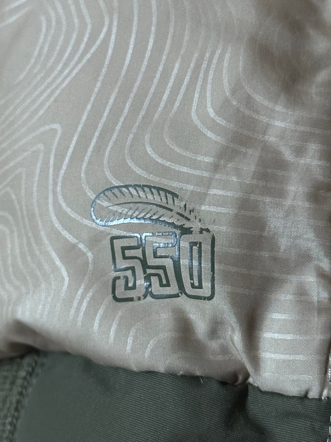 나이키 필파워 550 덕 다운 후디 올리브 카키 패딩 상품이미지5