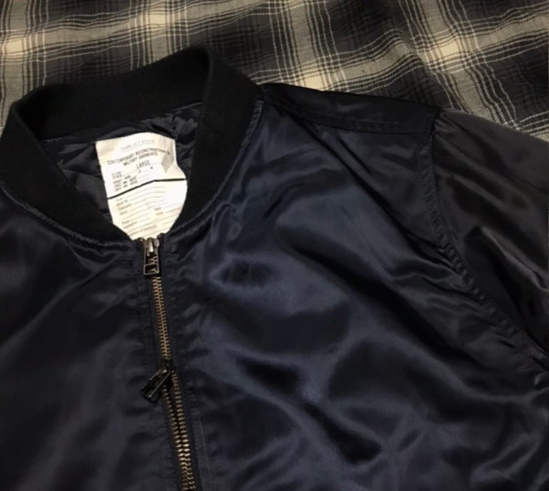 Ships 재팬 복각 블루종 ma-1 탱커 네이비 상품이미지4